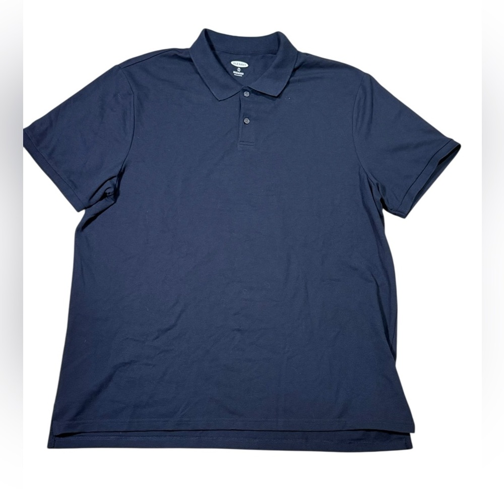 Old Navy Flex Polo Shirt Set of Two in Navy Blue & Pomegranate Berry Size XXL - Picture 8 of 10